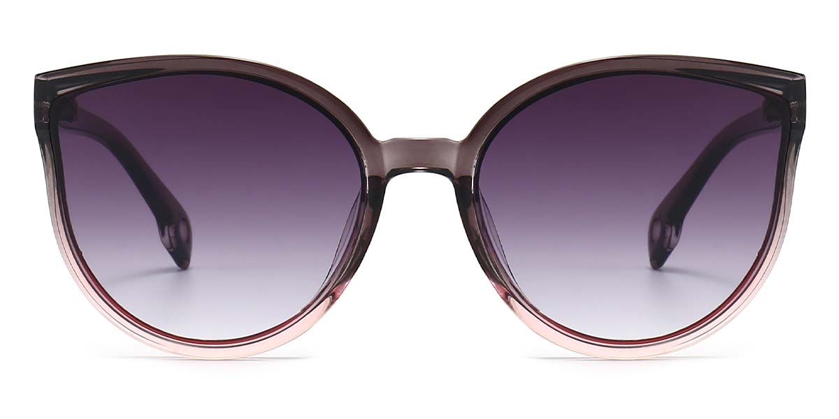 Grey Pink Gradual Grey - Cat eye Sunglasses - Rae