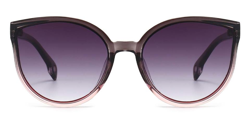 Grey Pink Gradual Grey Rae - Cat Eye Sunglasses