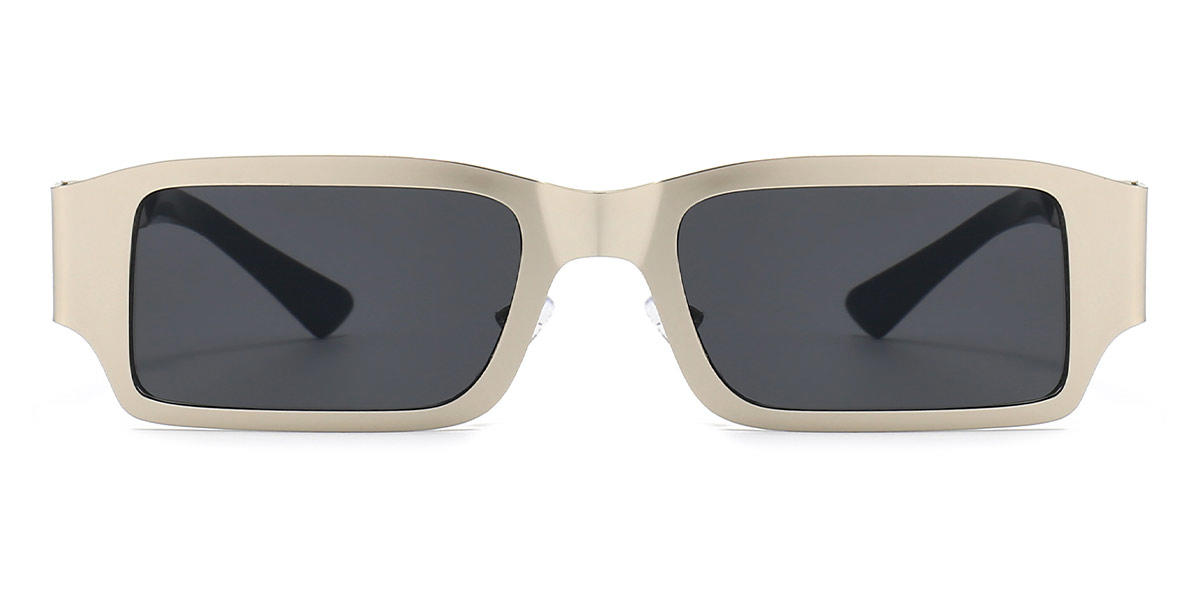 Silver Grey Lucia - Rectangle Sunglasses