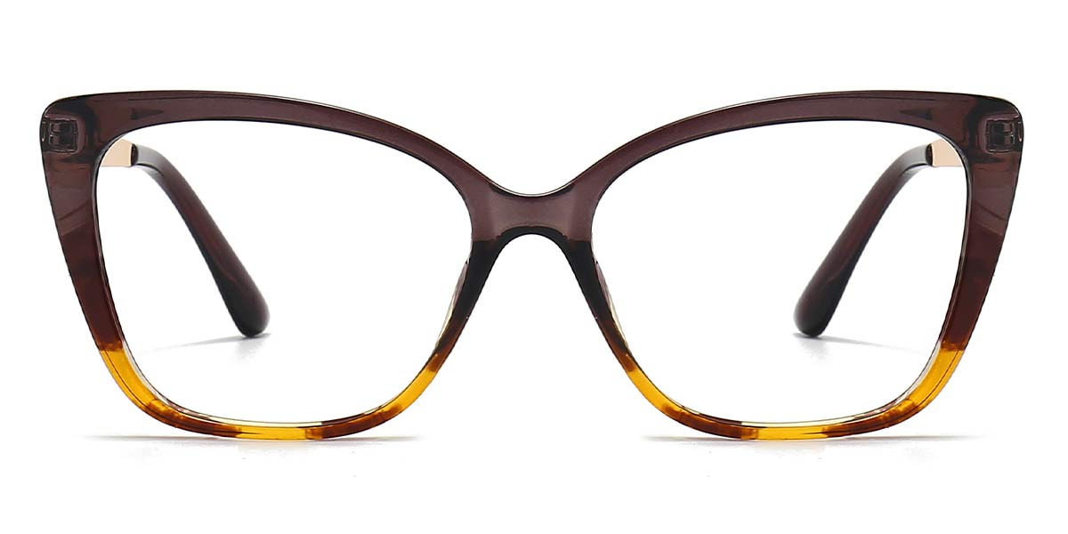 Ash Brown Tortoiseshell - Cat eye Glasses - Phoebe