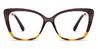 Ash Brown Tortoiseshell Phoebe - Cat Eye Glasses