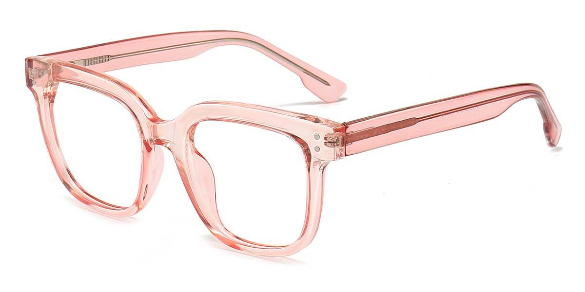 Pink Dahila - Square Glasses