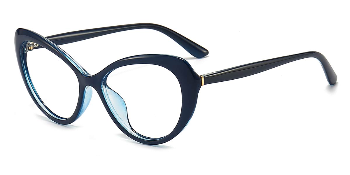 Blue - Cat eye Glasses - Sloane