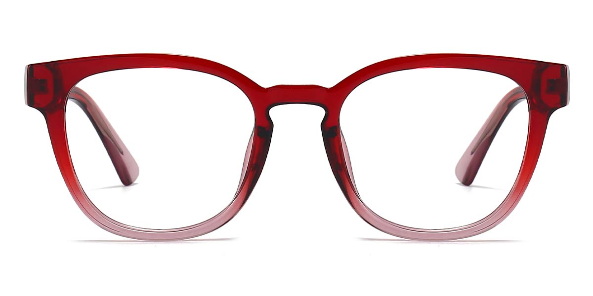 Red - Square Glasses - Ida
