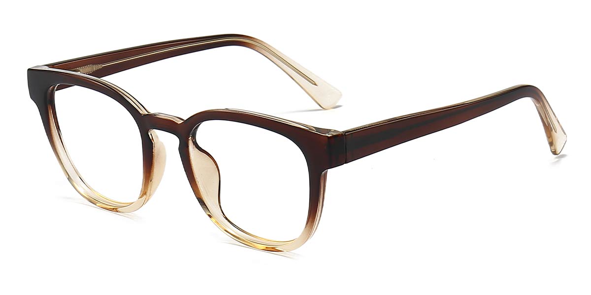 Brown Light Brown Ida - Square Glasses