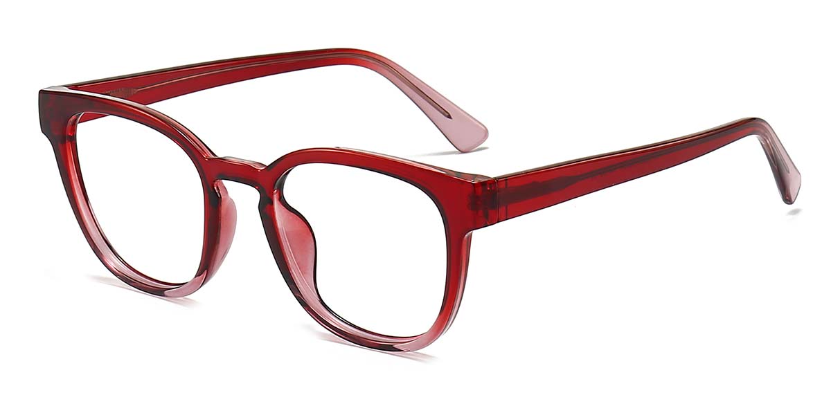 Red - Square Glasses - Ida