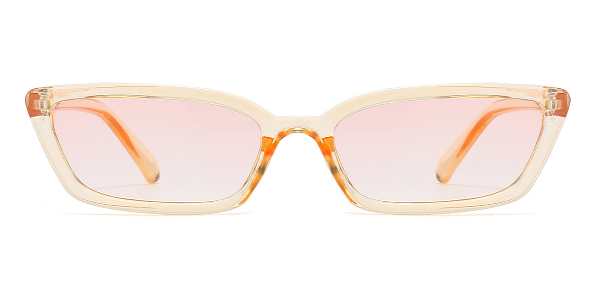 Transparent Orange Orange Kiki - Rectangle Sunglasses