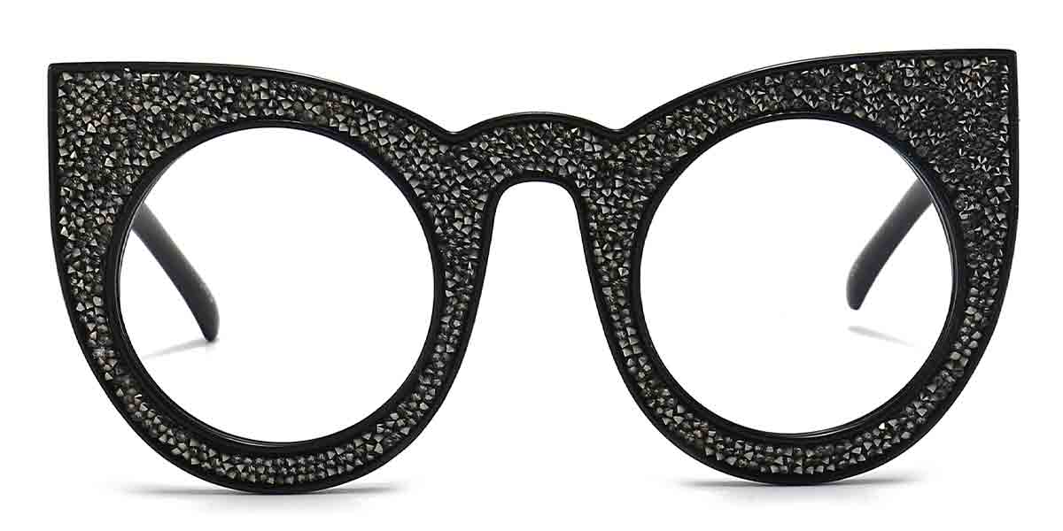 Silver Grey Diamond - Cat eye Glasses - Aleph