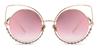 Rose Gold Pink Silkie - Cat Eye Sunglasses