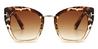 Tortoiseshell Gradual Brown Eluned - Cat Eye Sunglasses