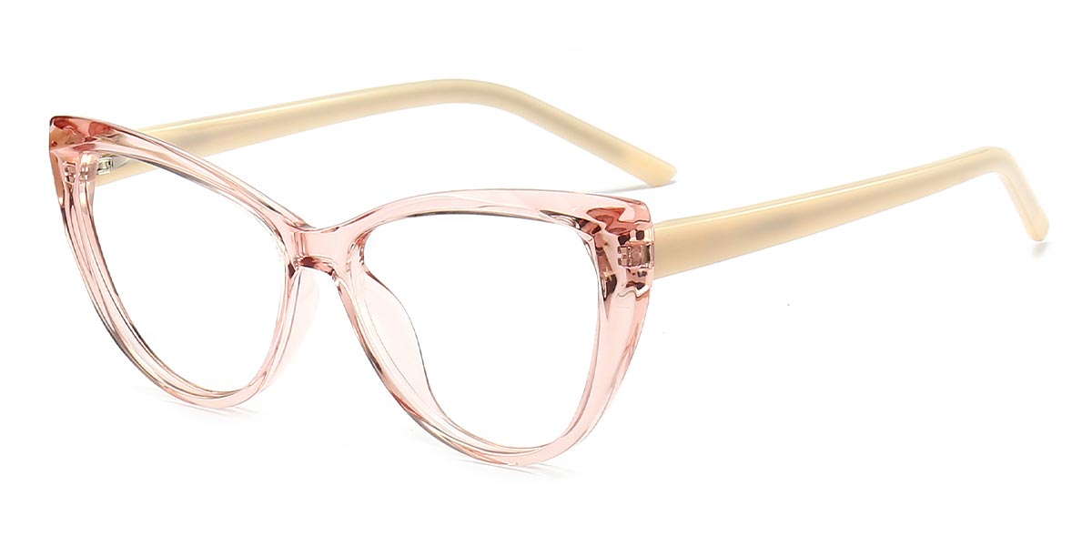Light Pink - Cat eye Glasses - Damiane