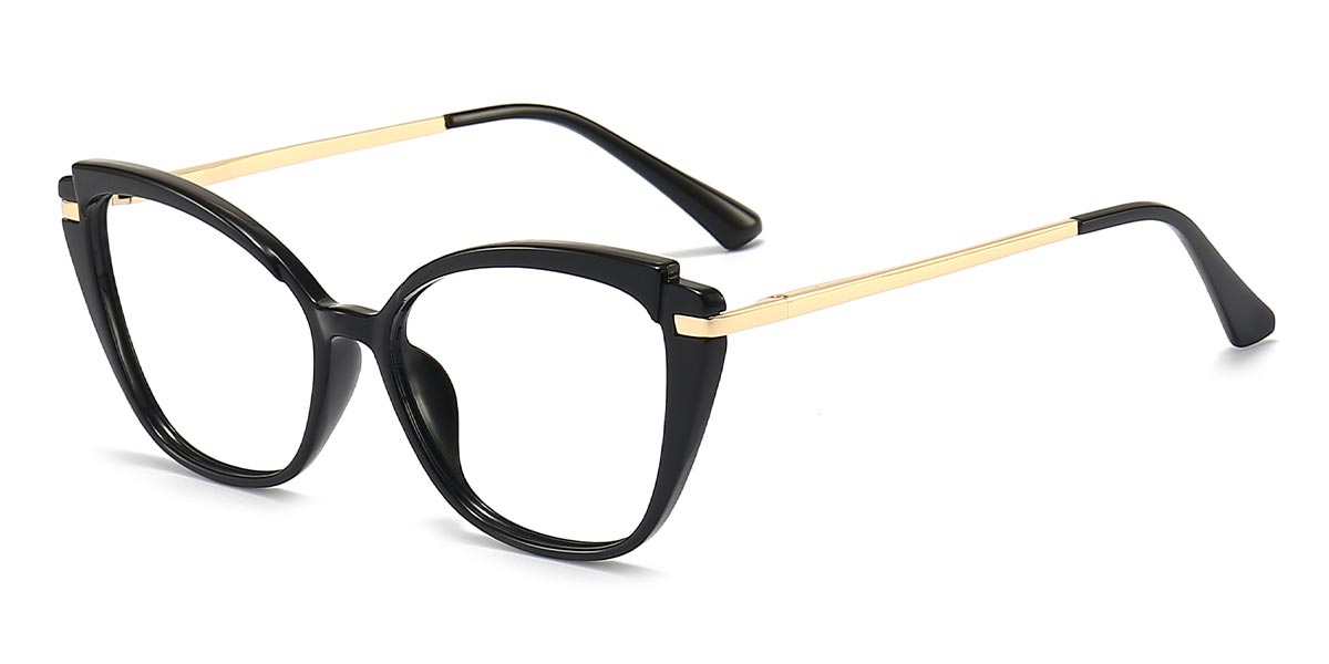 Black - Cat eye Glasses - Nell
