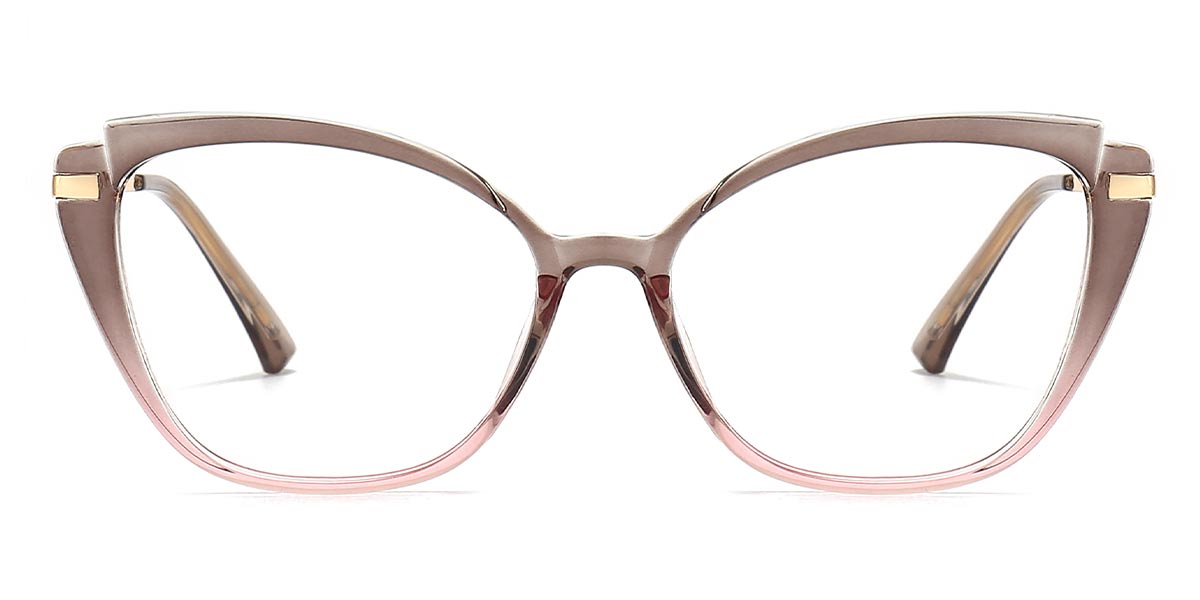 Grey Pink - Cat eye Glasses - Nell