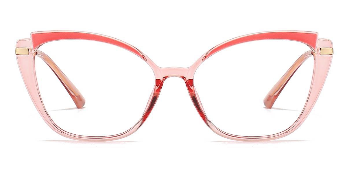 Rose Pink Nell - Cat Eye Glasses