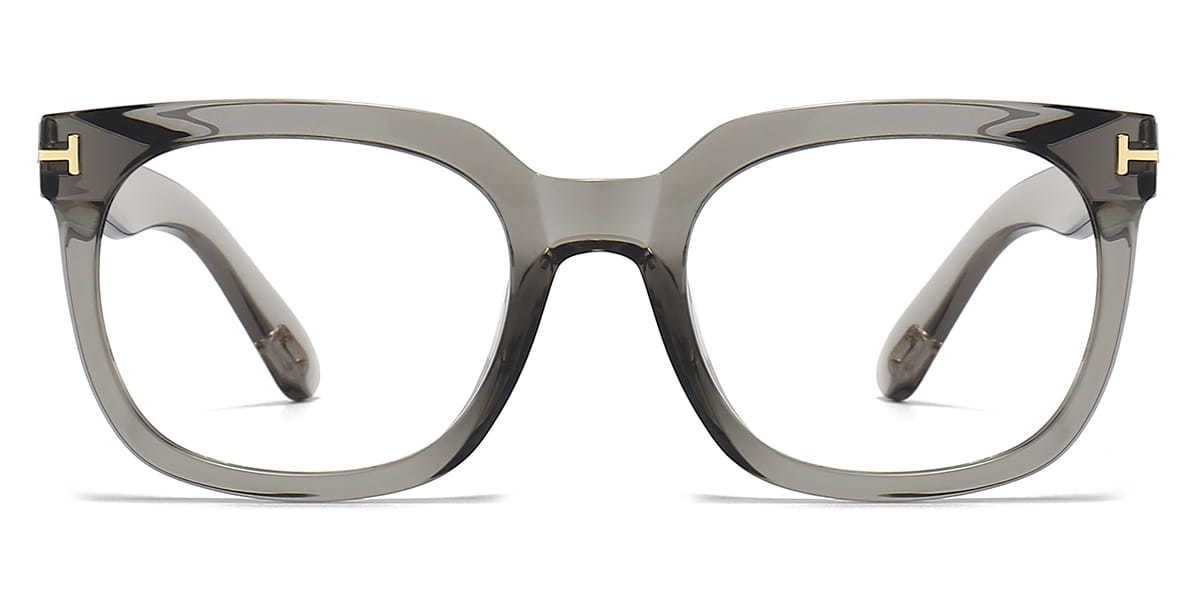 Tortoiseshell Grey Inez - Square Glasses