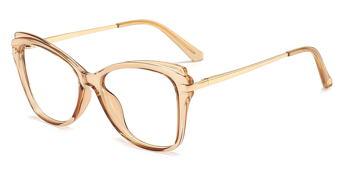 Tortoiseshell Brown - Cat eye Glasses - Esha