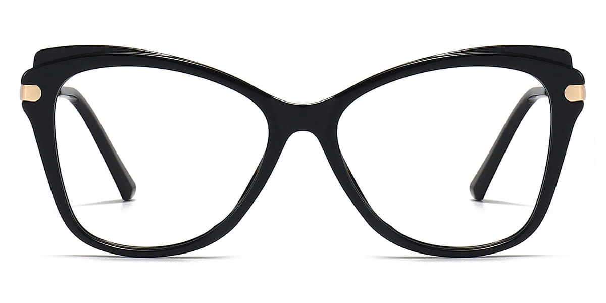 Black - Cat eye Glasses - Esha