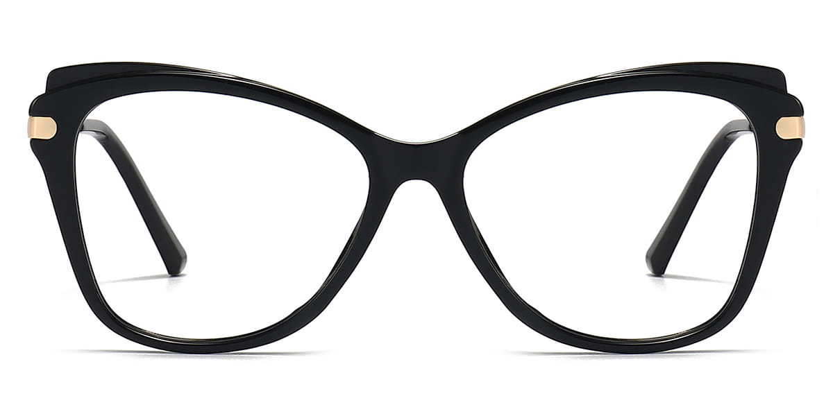 Black Esha - Cat Eye Glasses