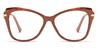Khaki Tortoiseshell Esha - Cat Eye Glasses