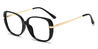 Black Channing - Oval Glasses