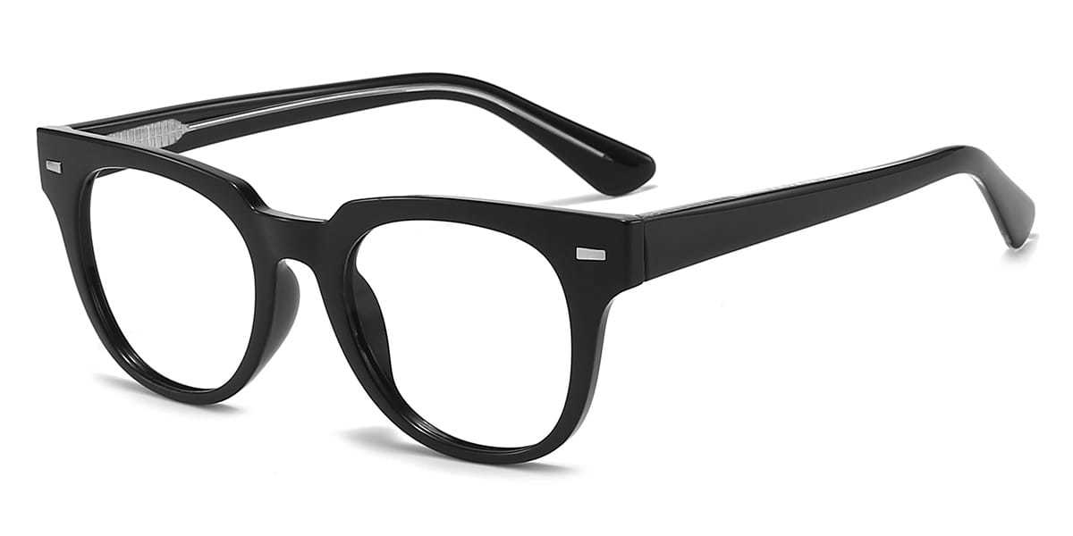 Black Vivian - Oval Glasses