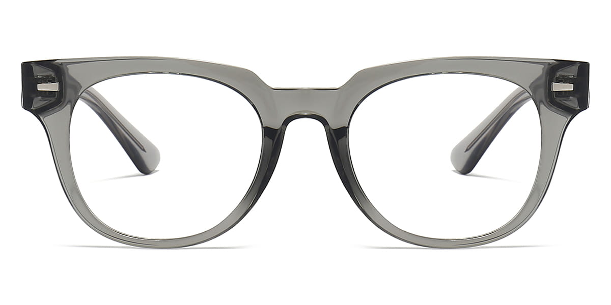 Tortoiseshell Grey Vivian - Oval Glasses