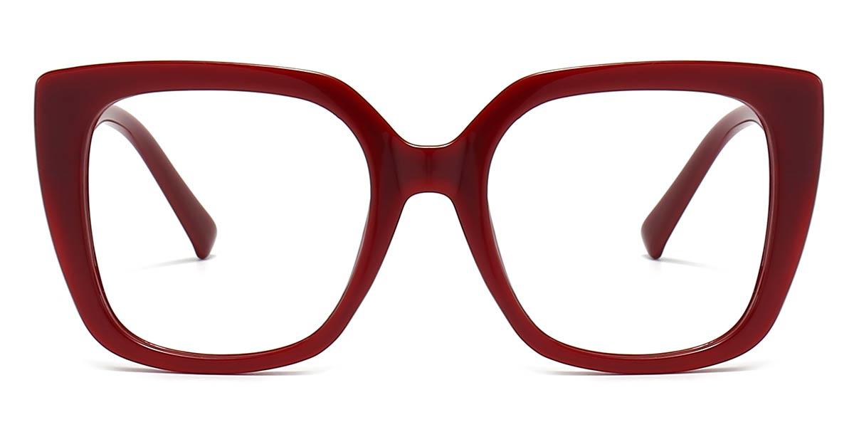 Red Romy - Square Glasses