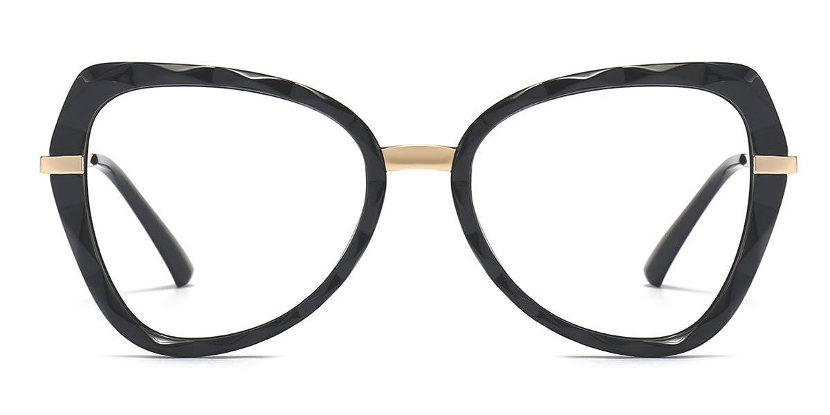 Black - Cat eye Glasses - Rasa