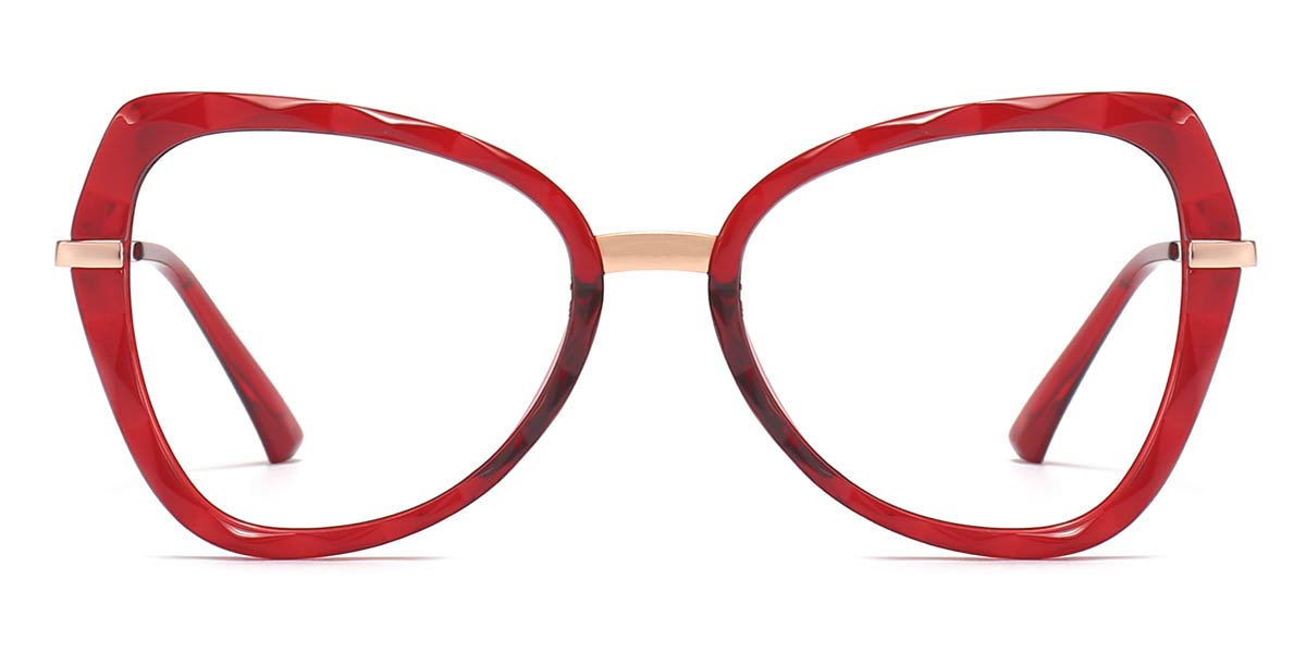 Red - Cat eye Glasses - Rasa