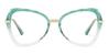 Gradient Green Rasa - Cat Eye Glasses