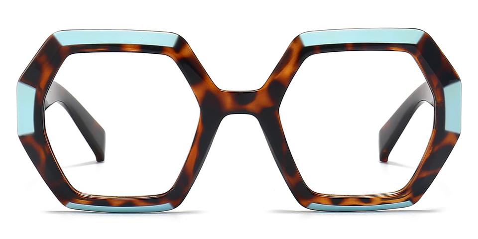 Blue Tortoiseshell Siobhan - Square Glasses