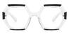 Black Clear Siobhan - Square Glasses