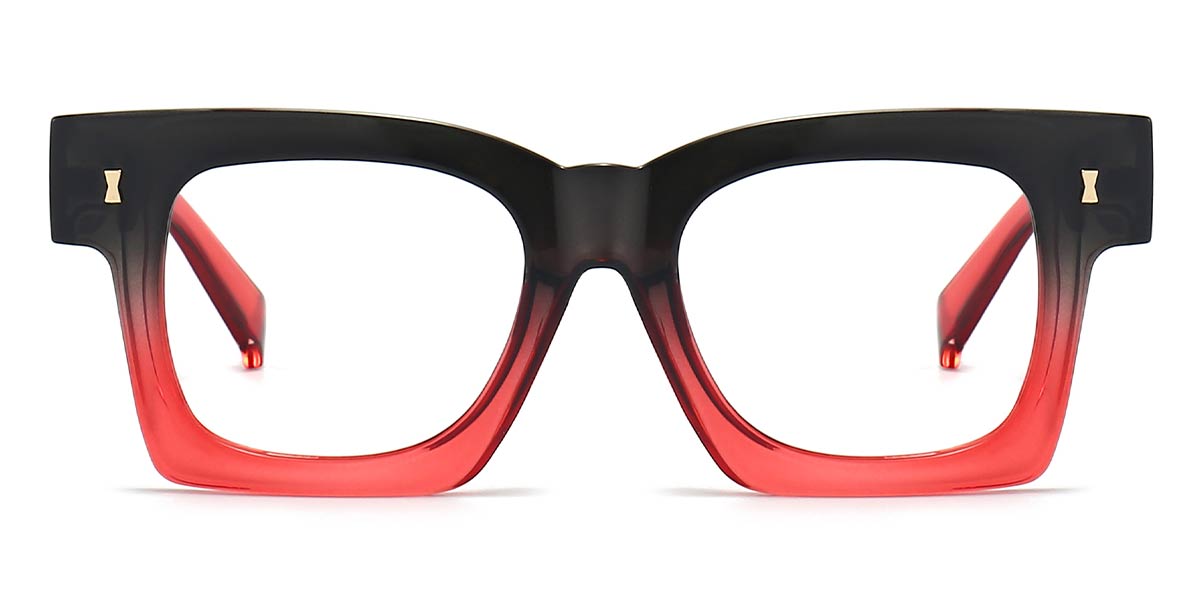 Red - Square Glasses - Amidala