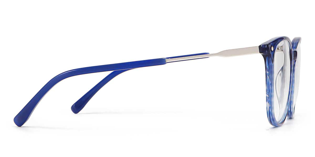 Blue - Square Glasses - Acacia