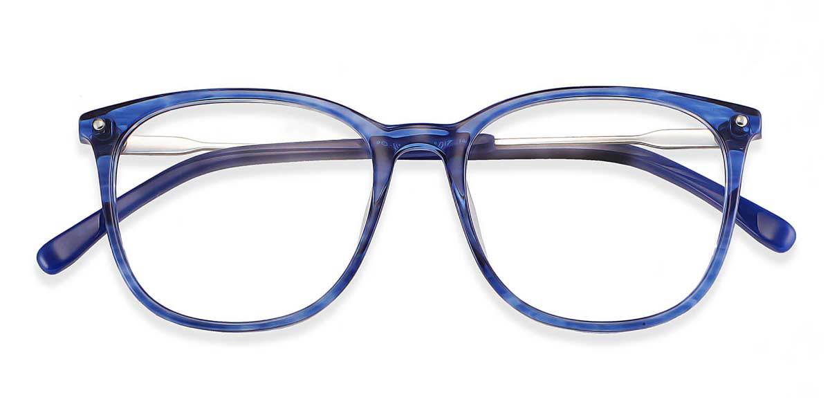 Blue Acacia - Square Glasses