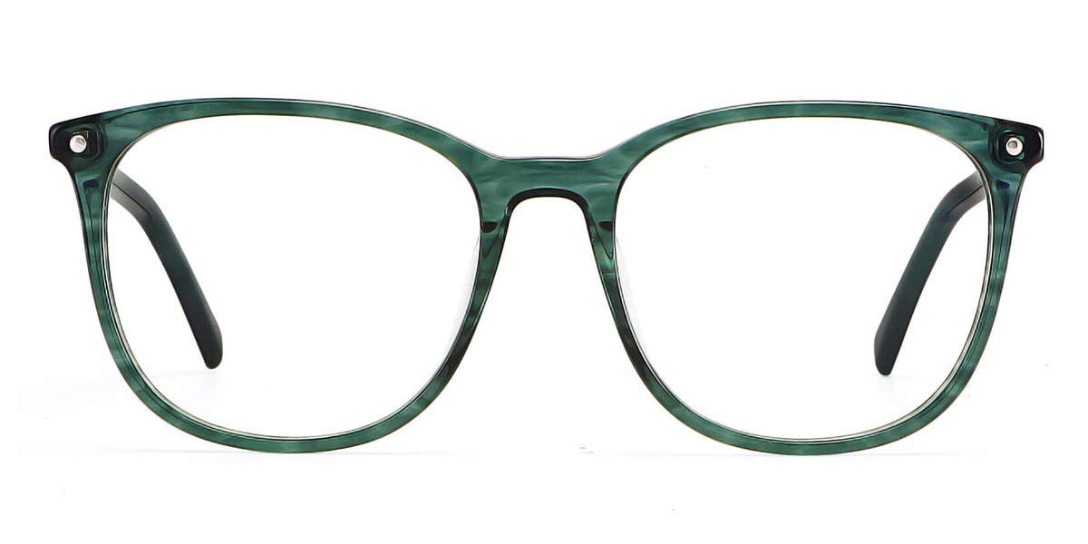 Emerald Acacia - Square Glasses