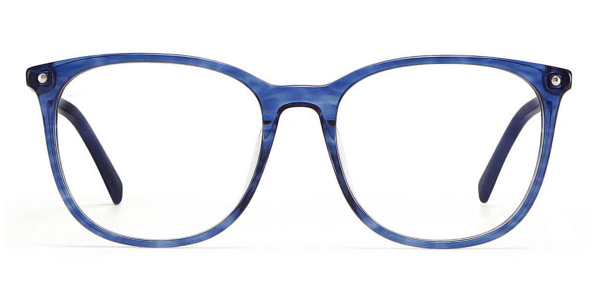 Blue - Square Glasses - Acacia