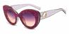 Purple Diamond Grey Pink Imogen - Cat Eye Sunglasses