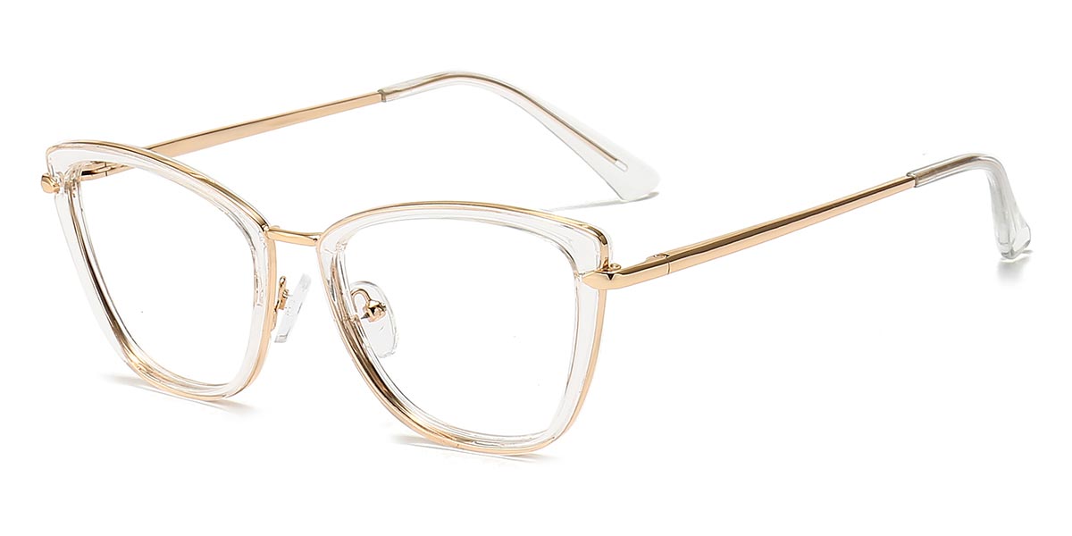 Transparent Algernon - Square Glasses