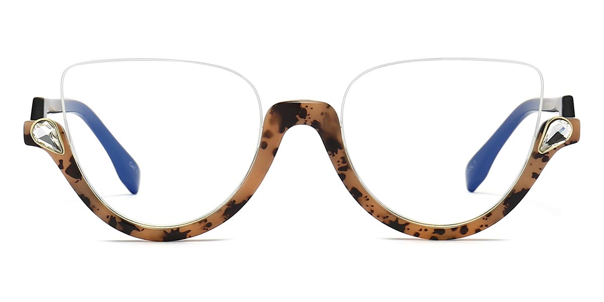 Tawny Tortoiseshell - Cat eye Glasses - Mozana