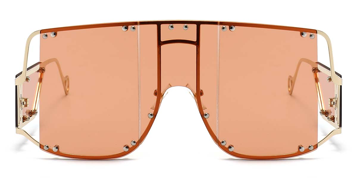 Gold Orange - Square Sunglasses - Cyra