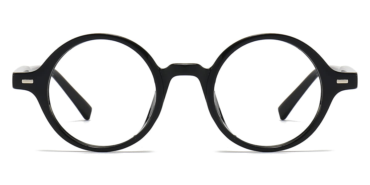 Black - Round Glasses - Luca