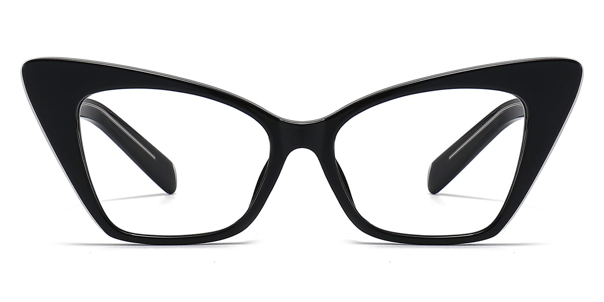 Black - Cat eye Glasses - Jayana