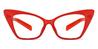 Red Jayana - Cat Eye Glasses