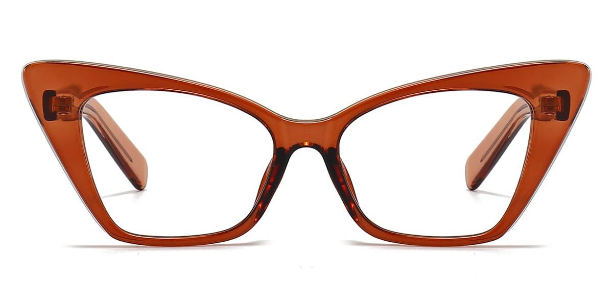 Tortoiseshell Brown Jayana - Cat Eye Glasses