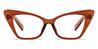 Tortoiseshell Brown Jayana - Cat Eye Glasses