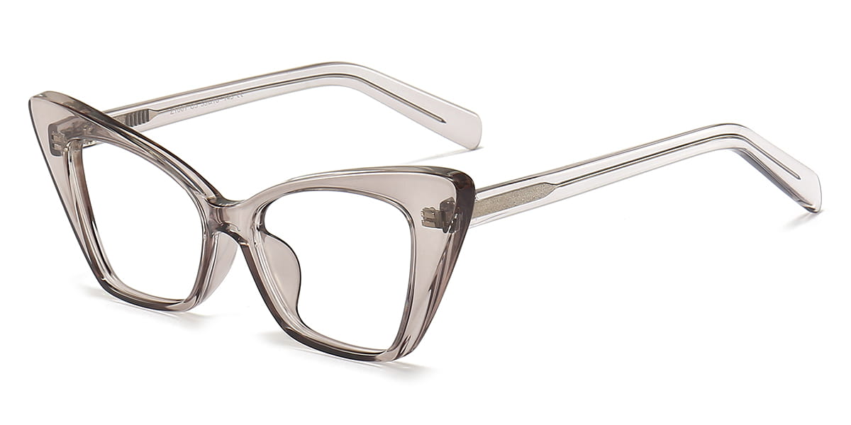 Tortoiseshell Grey - Cat eye Glasses - Jayana