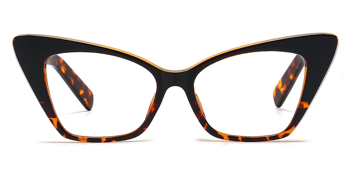 Black Tortoiseshell - Cat eye Glasses - Jayana