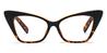 Black Tortoiseshell Jayana - Cat Eye Glasses