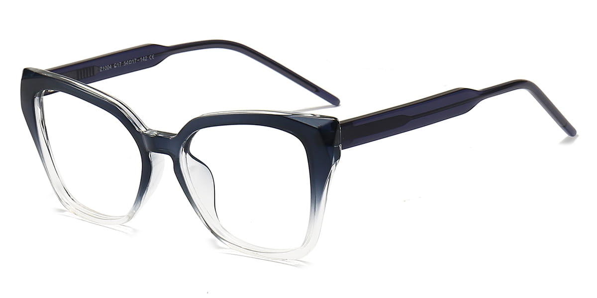 Blue - Cat eye Glasses - Winter